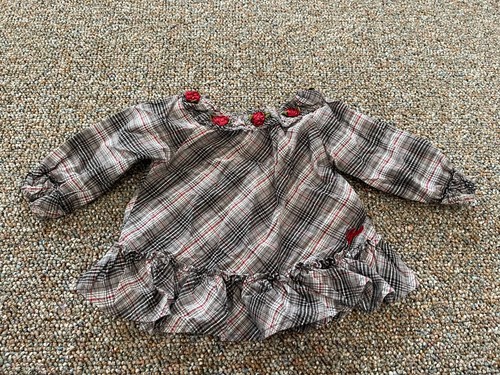 Top guess jeans bambina plaid - top,