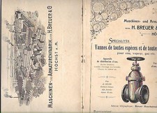 BREUER HOCHST IDRAULICA VALVOLA ACQUA GAS RUBINETTO INCENDIO IDRANTE 1904