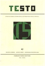 Testo,67,Anno XXXV, Gennaio-Giugno,2014 - AA.VV (Fabrizio Serra Editore) [2014]