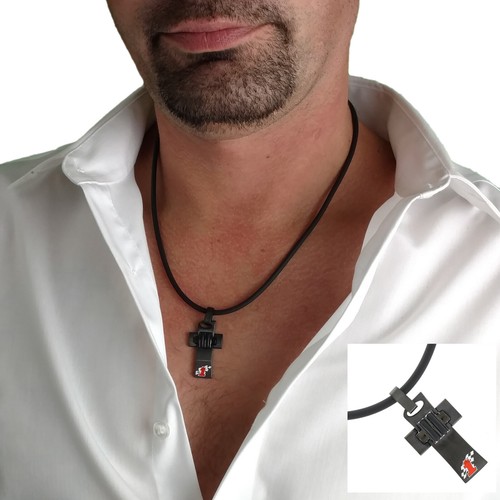 Collana con ciondolo croce - , in
