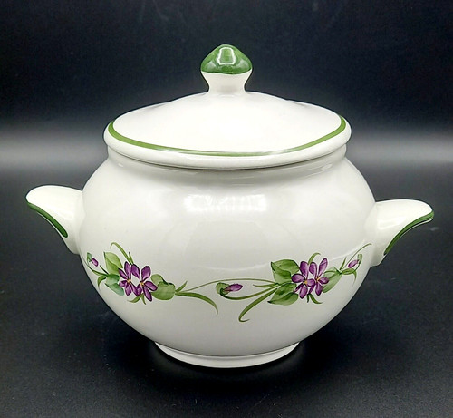 Contenitore ceramica decorata - ceramica,