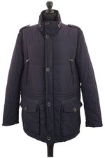 Milestone Friend Giacca Invernale Uomo 2XL Blu Scuro Uni Calda Foderata