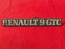 RENAULT 9 GTC LOGO SIGLA EMBLEMA FREGIO STEMMA SCRITTA TARGHETTA BADGE TARGA NOM