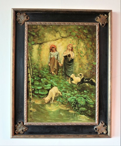 Dipinto copia pastorelle - dipinto, "pastorelle"
