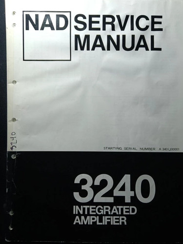 Nad 3240 amplificatore manuale - 3240,