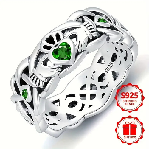 Anello fascia cuore argento - fascia,