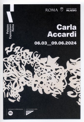 Cartolina mostra carla accardi - cartolina,