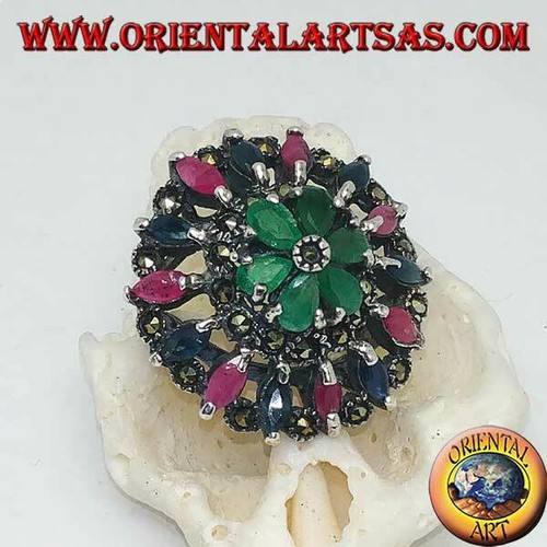 Anello argento 925 rosone - anello,