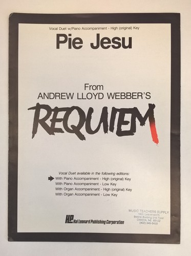 Pie jesu partiture - partiture, andrew