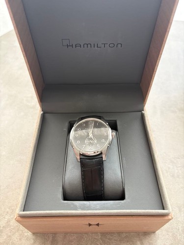 Orologio hamilton pelle nera - pelle,