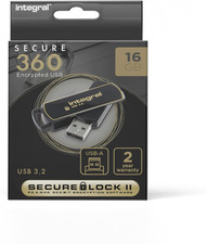 USB-STICK 16GB  360 SECURE AES-256 3.0 SECURELOCK