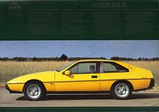 Brochure vendita Lotus Excel 2.2 Coupè 1985 originale mercato svizzero