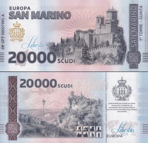 Repubblica san marino 20000 - marino,