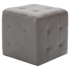Comodini 2 pz Grigio 30x30x30