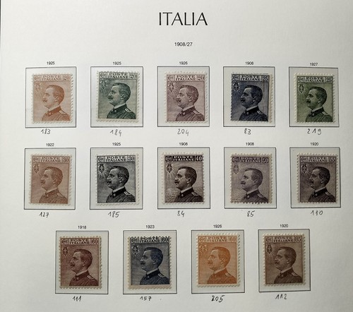 Regno italia 1908 serie - 1908/27.,