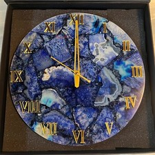 Orologio da parete agata blu -
