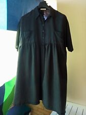 Abito donna Paolo Casalini premaman taglia unica 100% seta nero con tasche buono