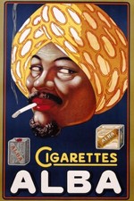 Poster Locandina Manifesto Pubblicitaria Epoca Stampa Vintage Tabacco Sigarette