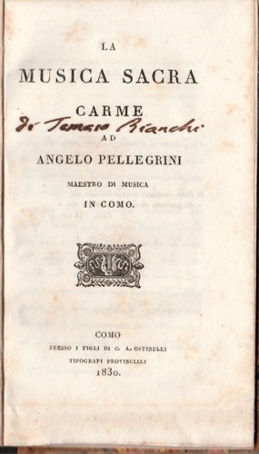 Libro antico musica sacra - libro, antico: