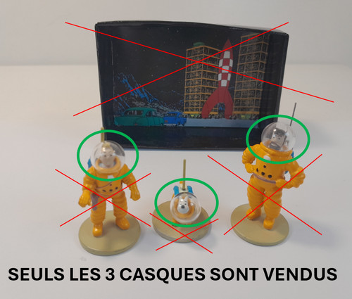 Casques pour figurines coffret - figurines,