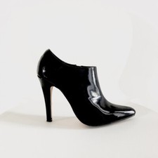 MOTIVI SCARPE CON TACCO TRONCHETTI NERO VERNICE LUCIDA 36 ZAR GUES