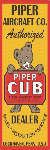 Insegna metallo piper - in, cub