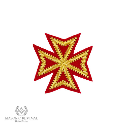 Malta cross embroidery patch - malta,