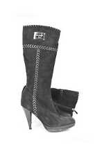 Stivale Donna Scamosciato Pelle Nero Laura Biagiotti N.40