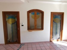 Finestra in Noce Nazionale, massello, da Interno