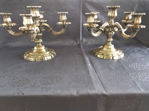 Coppia candelabro luci - candelabro, 5