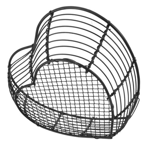 Panier fil fer noir - de,