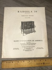 RCA Radiola 30 Service Notes