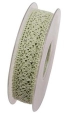 Nastro pizzo verde lime 25mm