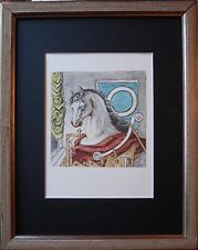 Giorgio De Chirico fotolitografia da Bolaffi  lettera "O"  30x23 + cornice