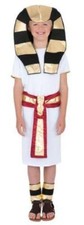 Costume Ragazzo Egiziano M Robe Cinghia Copri C