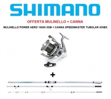 CANNA SHIMANO SPEEDMASTER TUBOLAR 450BX + MULINELLO POWER AERO 14000 XSB