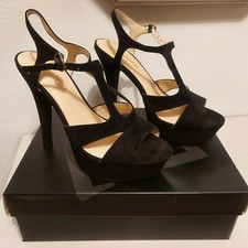 Sandali plateau Primadonna scarpe tacco 14 nero donna camoscio come nuove