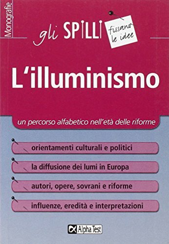 Illuminismo gli - illuminismo, (spilli)