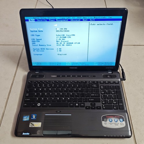 Toshiba satellite p755 s5120 - toshiba, p755-s5120