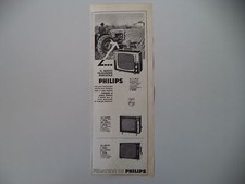 advertising Pubblicità 1965 TELEVISORE PHILIPS 19 TX 430 e TRATTORE FIAT 411