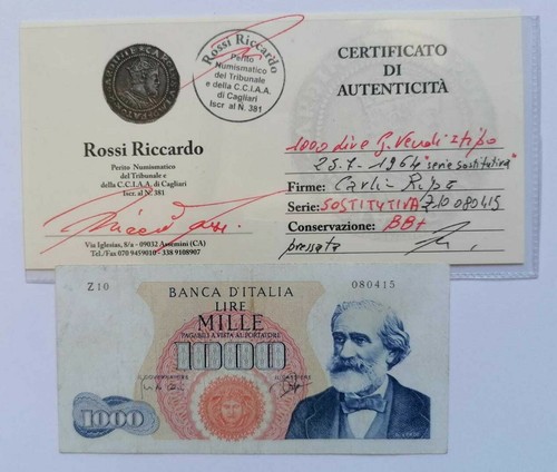 Banconota 1000 lire giuseppe - banconota,