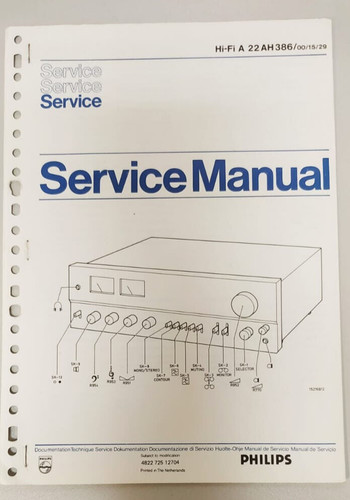 Philips service manual - service, manuale