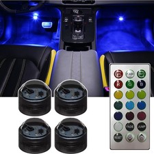 4x Multicolor LED Light Car