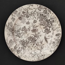 Vassoio, piatto rotondo - dec. Flora - Ceramica Richard - '800/'900 (c. 1095)