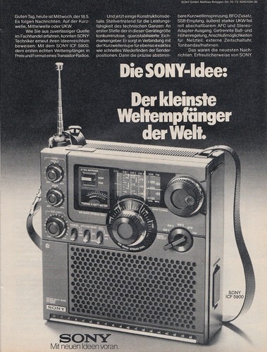 Sony icf 5900 pubblicità - -,