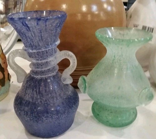 Vetro scavo murano - murano, coppia