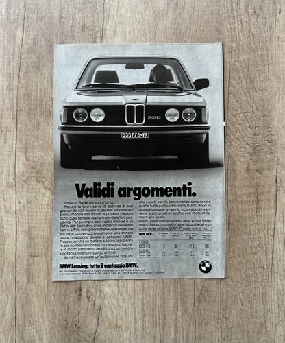1980 bmw 320i pubblicità - bmw,