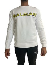 Balmain Felpa Da Uomo Bianca