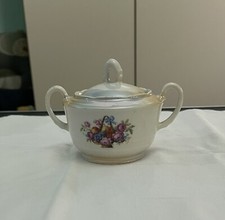 Zuccheriera con coperchio in ceramica, marchio Bavaria anni ‘30-45