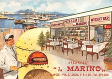 AL13-34A) NAPOLI RISTORANTE PIZZERIA DA MARINO VIA S LUCIA WHISKY BAR VIAGGIATA